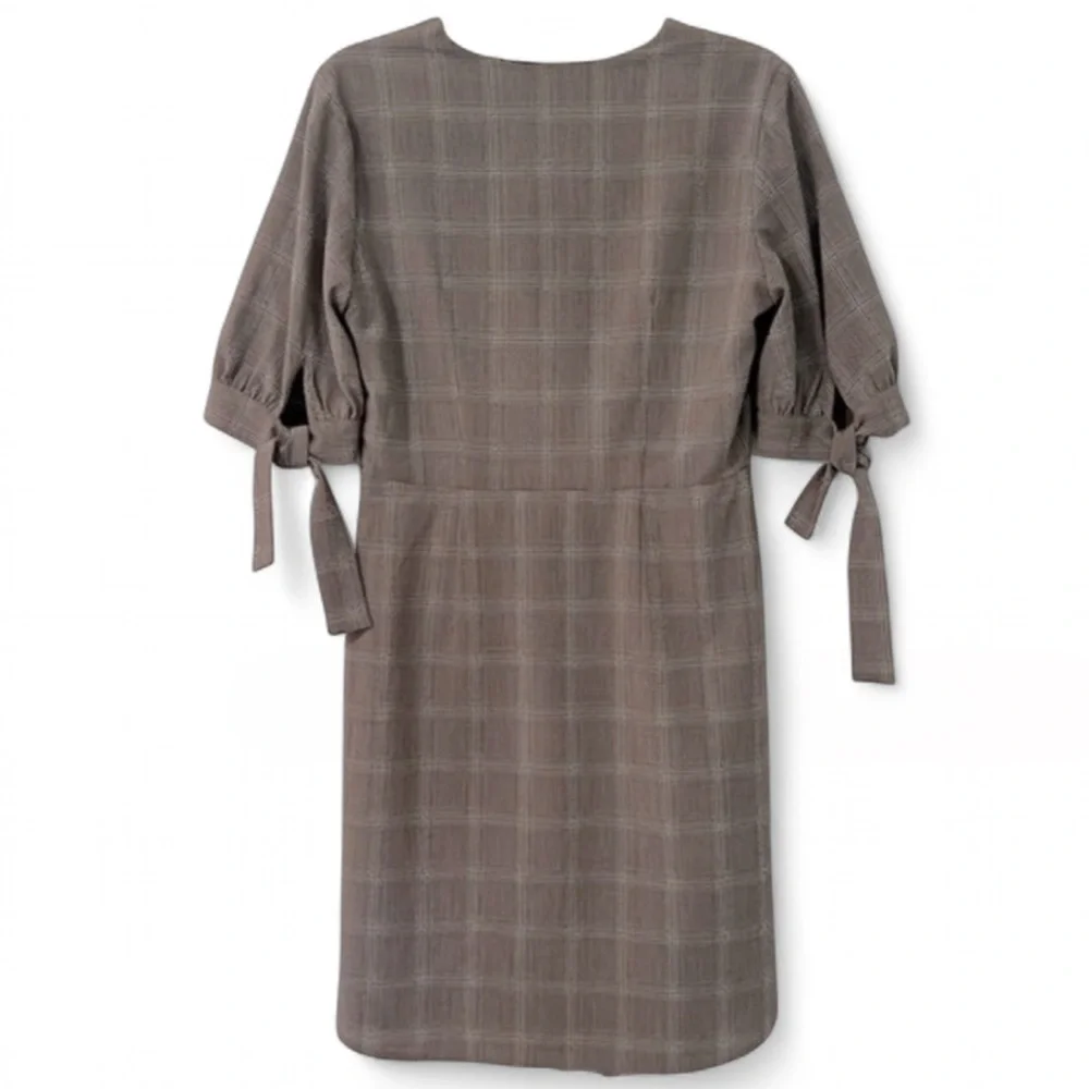 Pleione Gray Glen Plaid Dress XS - Picture 5 of 12